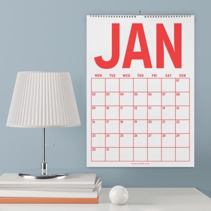 Colorful 2025 Wall Calendar Minimalist A4