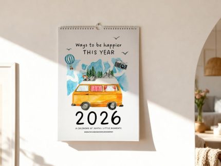 Yearly Calendar 2026 with Stickers